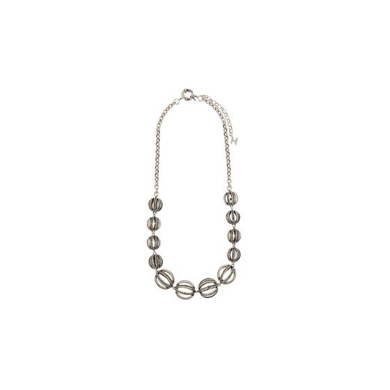 Colar Maxi Orbe Prata Boho